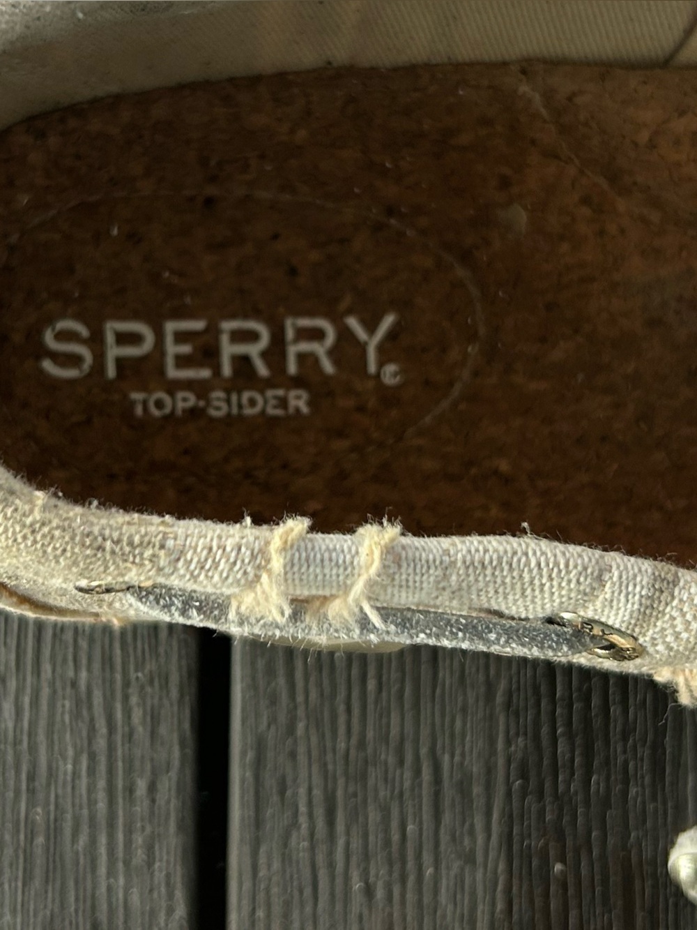 Sperry Plaid Canvas Top Sided Boat Shoes Distressed Lace-Up Loafers Women’s 8.5 - Picture 4 of 6